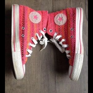 CONVERSE ALL STAR PRINT H TOP SNEAKERS WOMANS  5.5